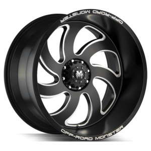 The M07 Wheel by Off Road Monster in Flat Black Milled