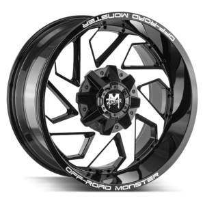 The M09 Wheel by Off Road Monster in Gloss Black Machined