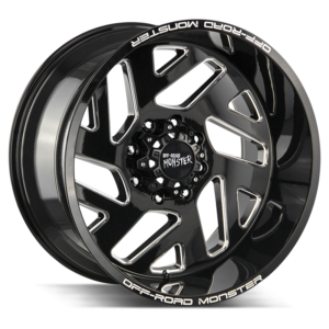 The M19 Wheel by Off Road Monster in Gloss Black Milled