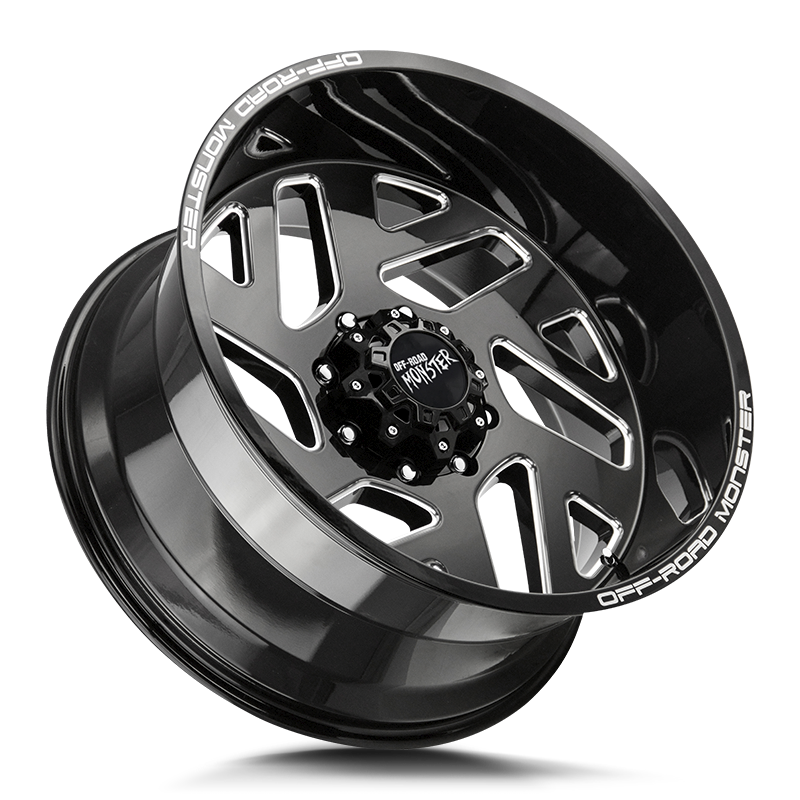 The M19 Wheel by Off Road Monster in Gloss Black Milled