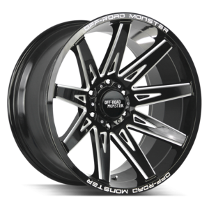 The M25 Wheel by Off Road Monster in Gloss Black Milled