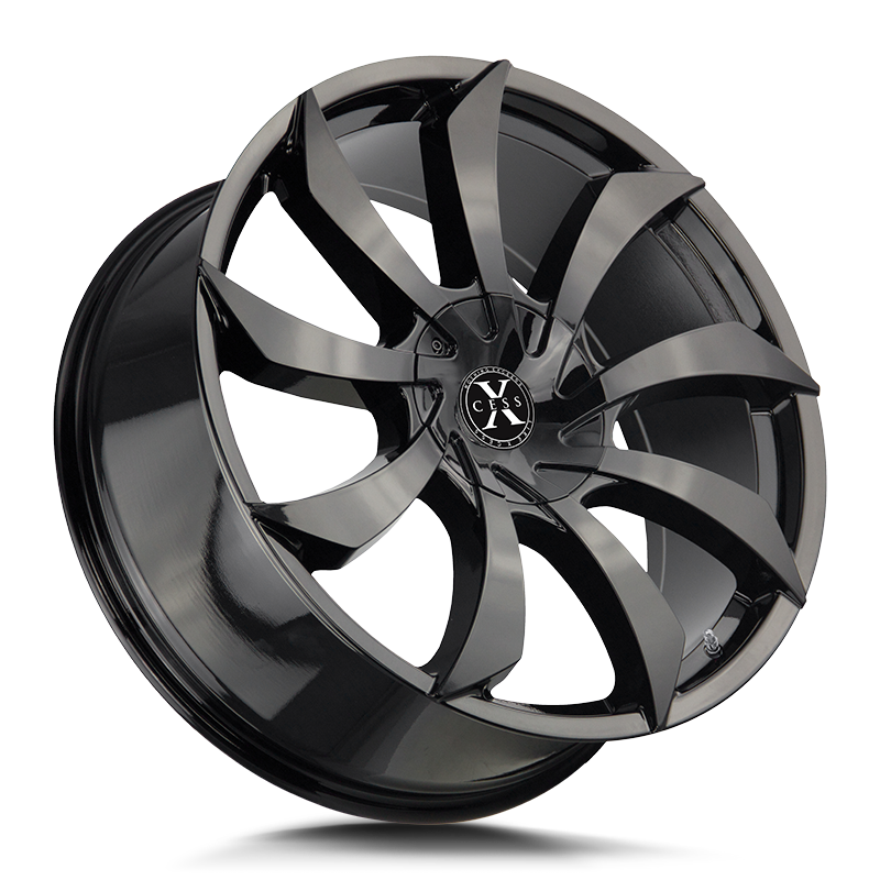 The X01 Wheel by Xcess in All Gloss Black