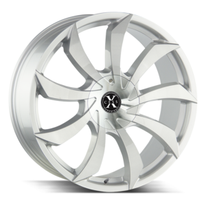 The X01 Wheel by Xcess in Brushed Face Silver