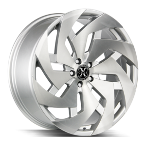 The X04 Wheel by Xcess in Brushed Face Silver