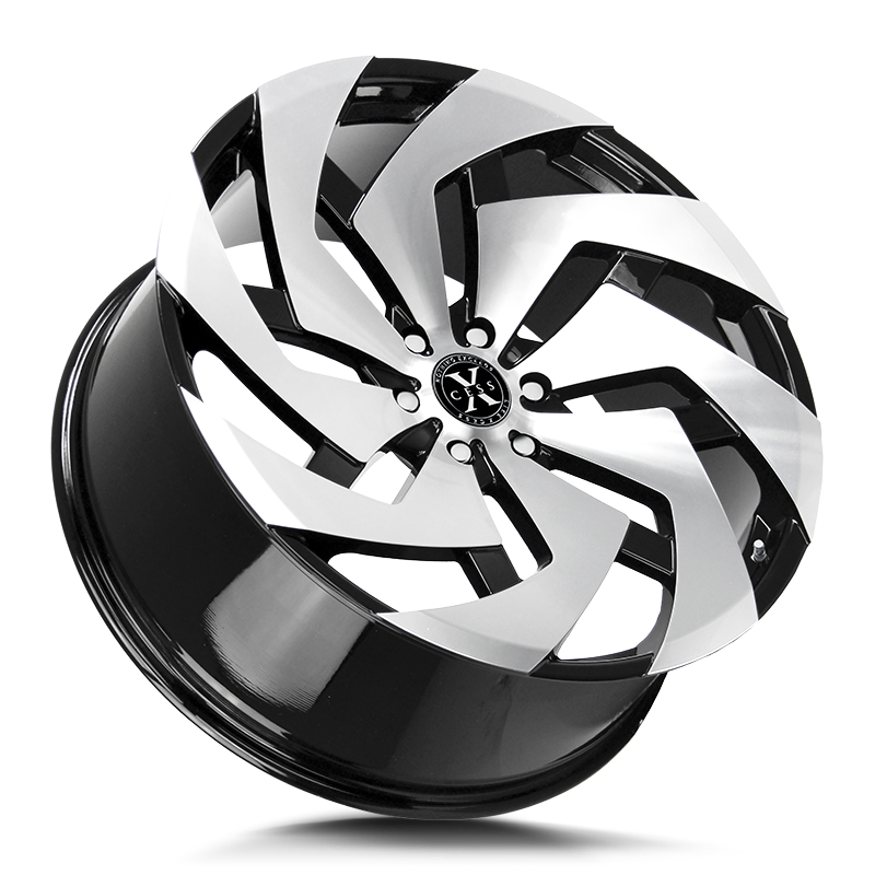 The X04 Wheel by Xcess in Gloss Black Machined